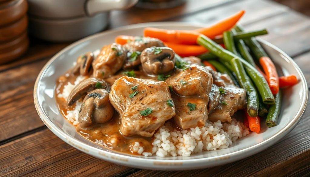 Creamy chicken dinner