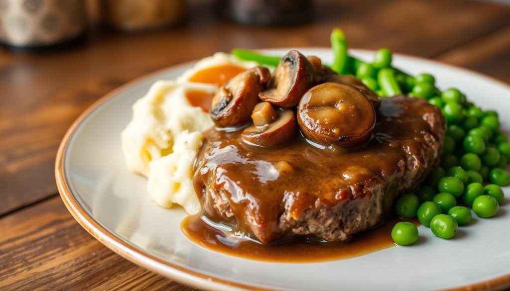 Salisbury steak with mushrooms