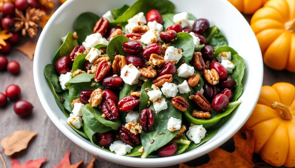 Simple Cranberry Spinach Salad