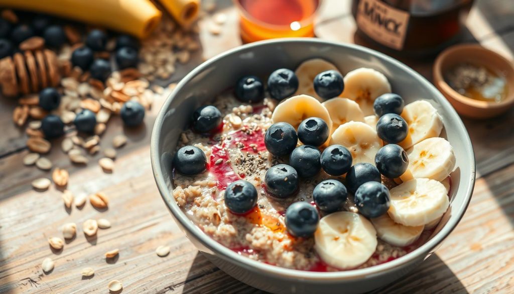 banana blueberry oatmeal