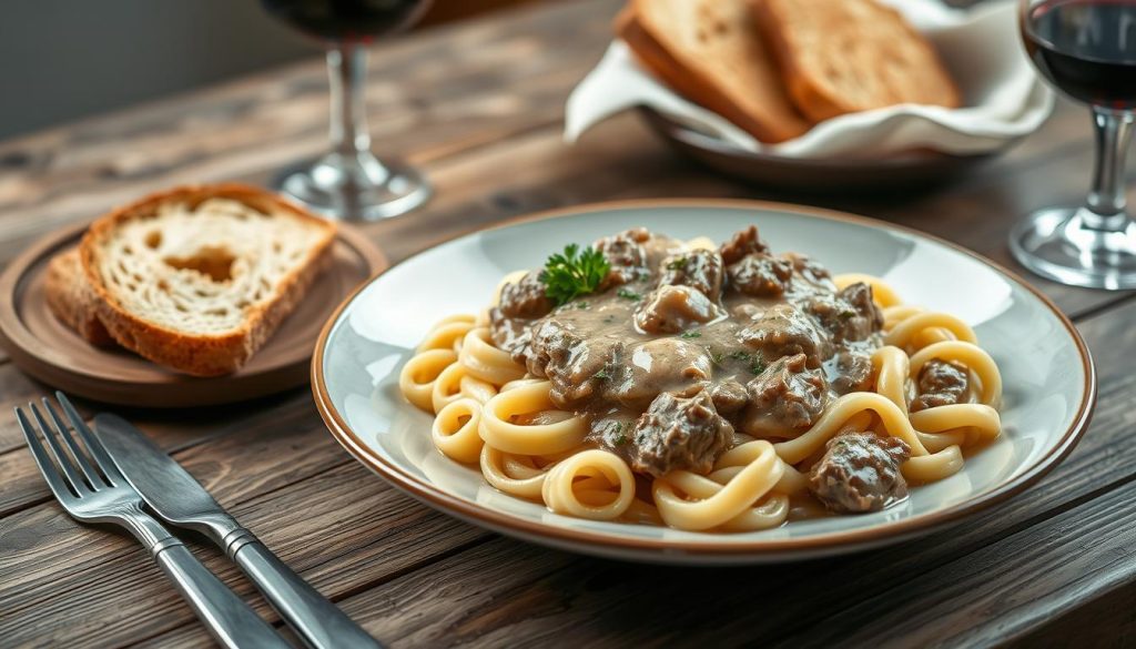 simple beef stroganoff recipe